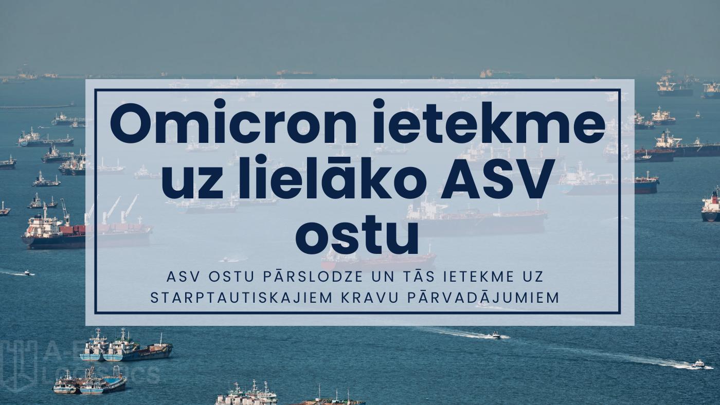 Omicron ietekme uz lielāko ASV ostu