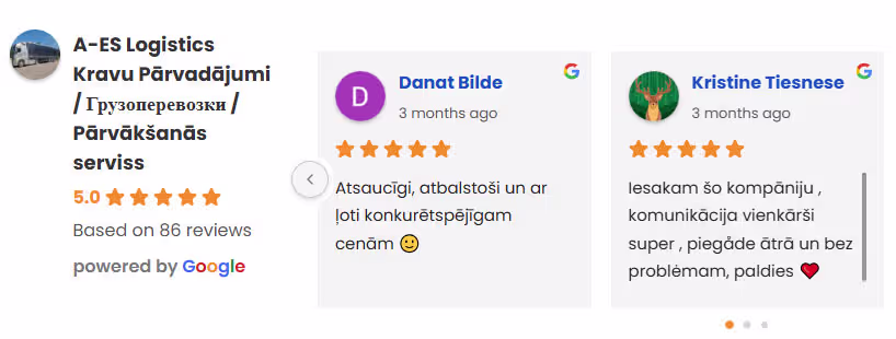 SĀKUMS 13 kravu pārvadājumi atsauksmes