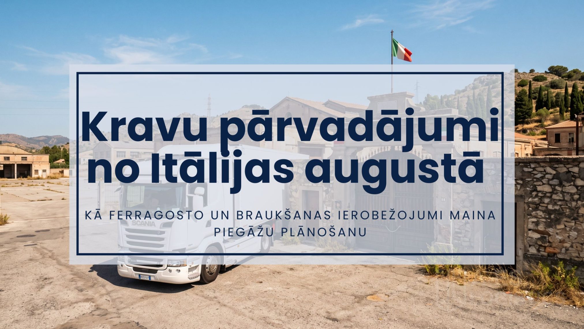 Kravu pārvadājumi no Itālijas